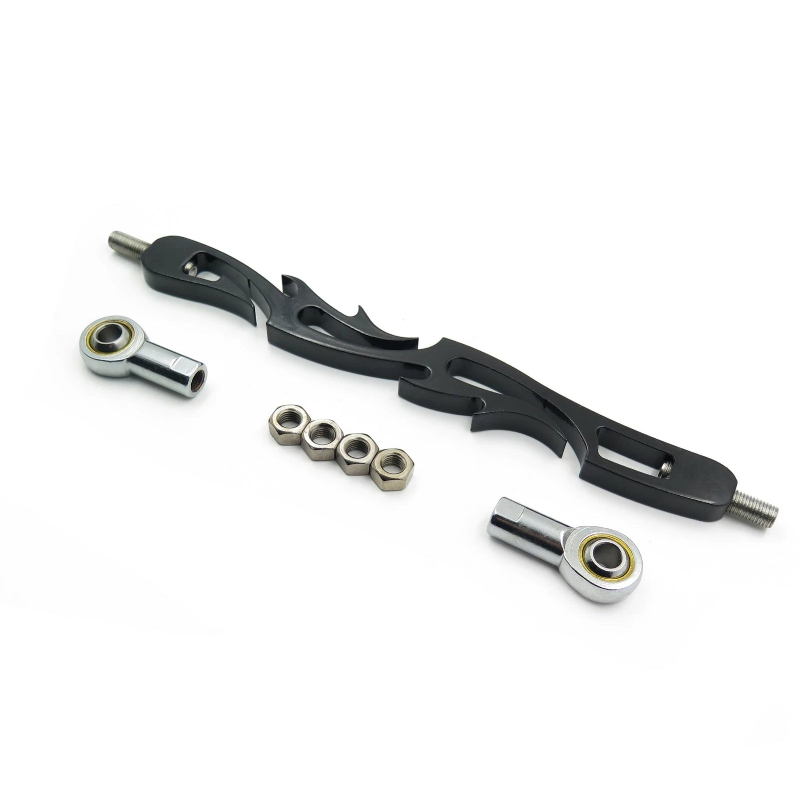 Black Slotted Flame Shift Linkage for Harley Softail (1985–2008) FLHR FLT FLHT