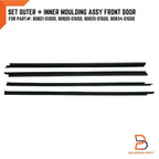 Front Door Weatherstrip Seal for Nissan Navara D21 (1987-1996)