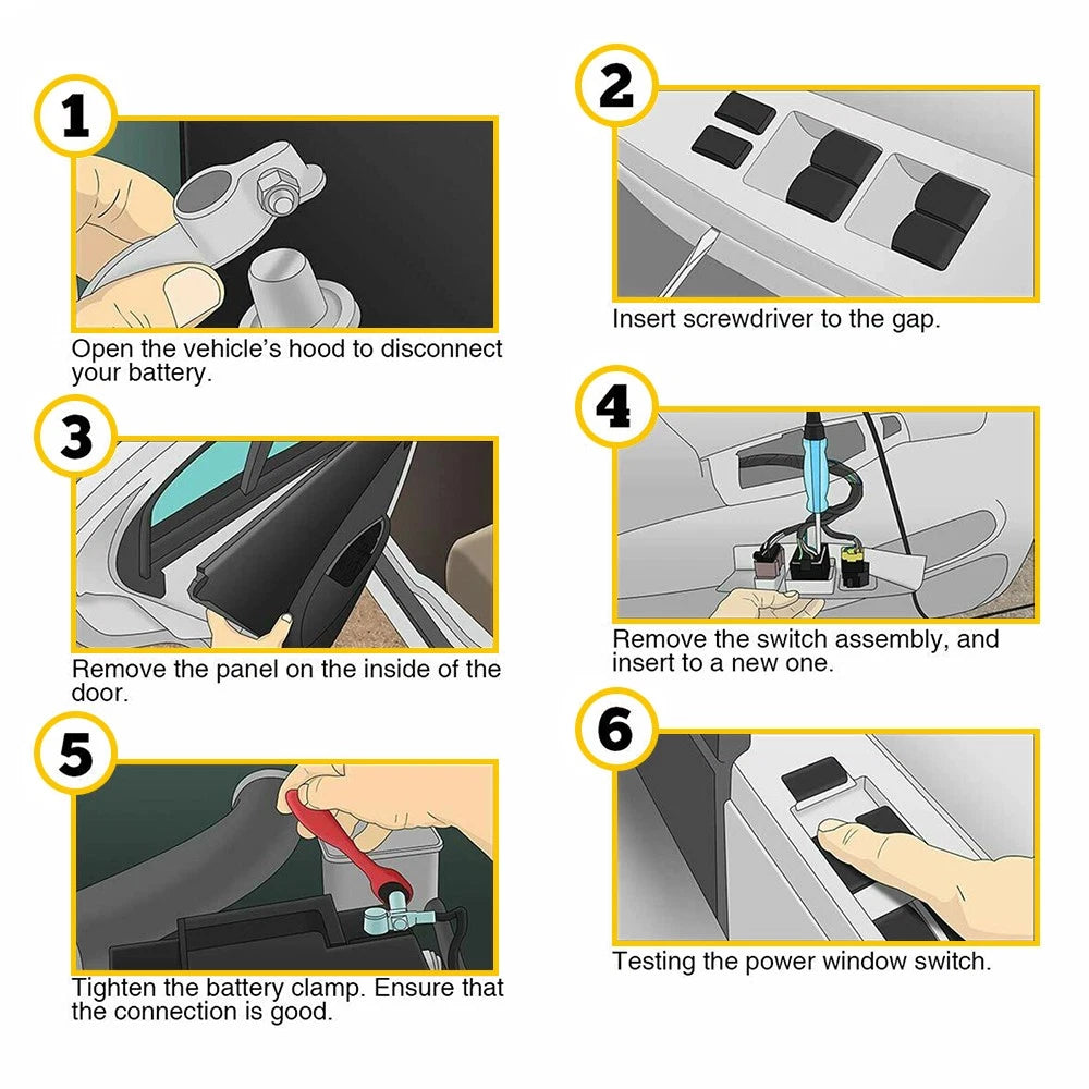 Master Window Power Switch for Dodge Grand Caravan (2008-2011)