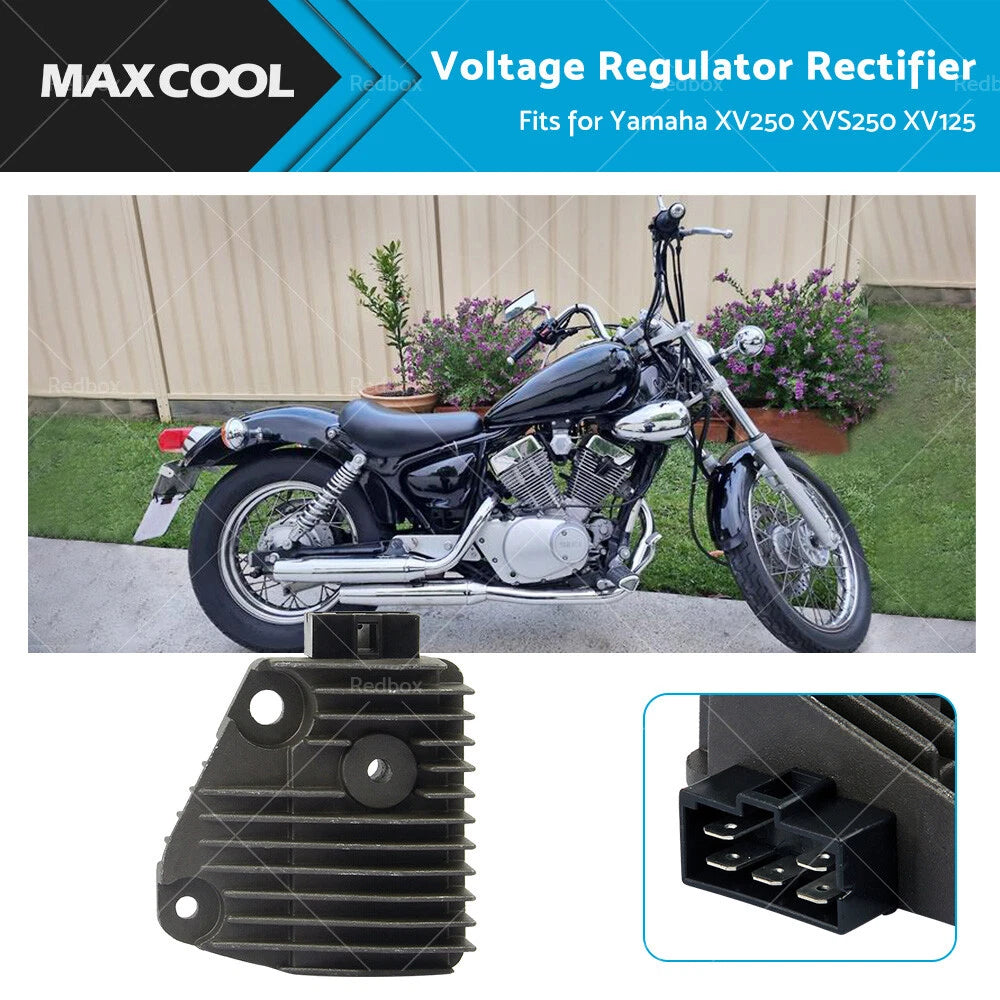 Voltage Regulator Rectifier 5 Pin for Yamaha XV125 XV250 (1988–2007)