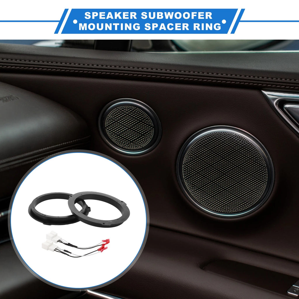 Set of 2 Speaker Spacer Rings for Ford Edge (6.5")