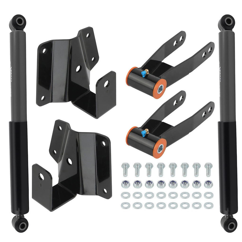 4" Drop Rear Shock Kit for Chevy Silverado 1500 2WD (1999–2006)