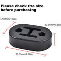 2X Rubber Exhaust Tail Pipe Mount Bracket Hanger Bushing for