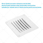 Rectangular Air Vent for Caravan Boat Wall Eave