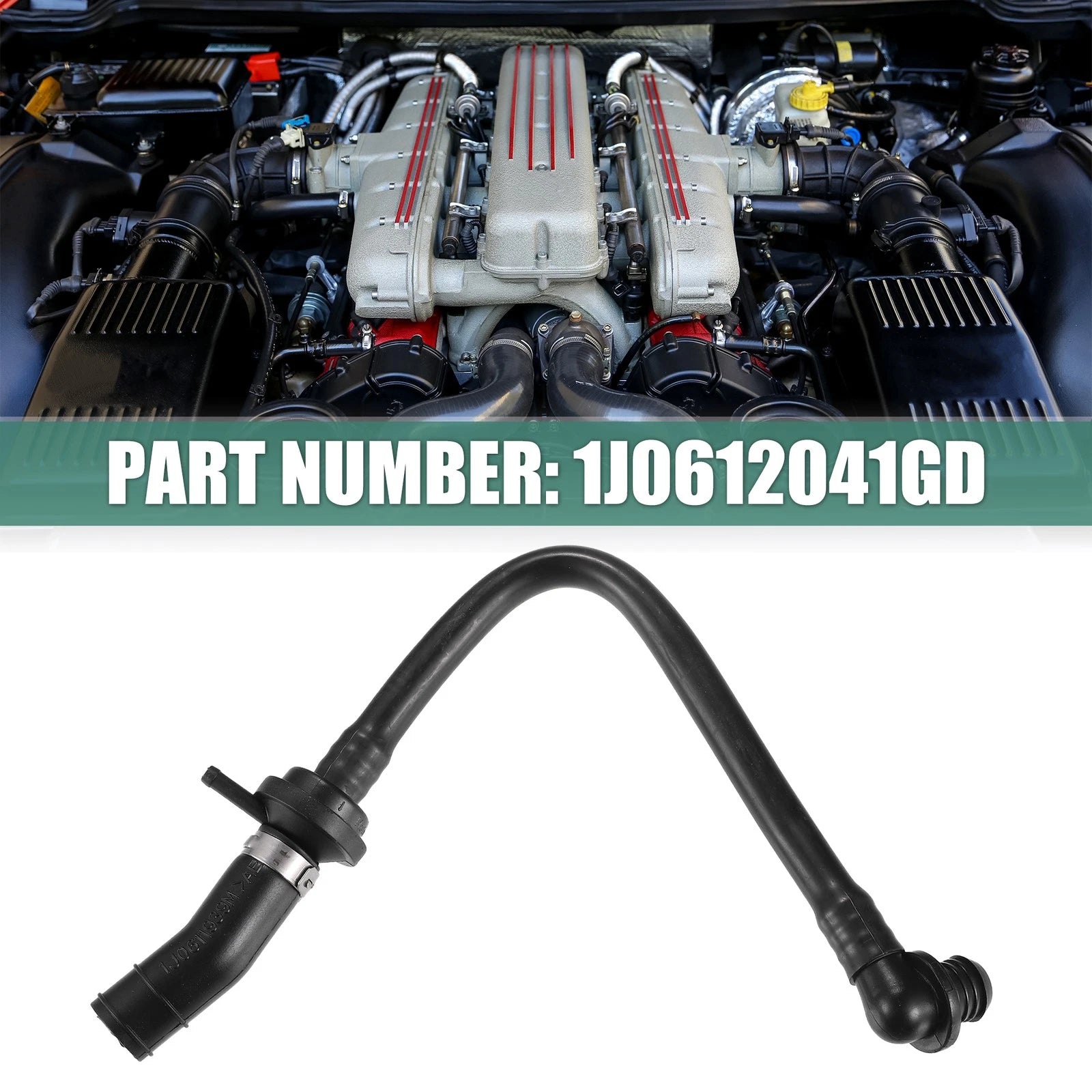 Brake Booster Vacuum Hose for Audi A3 (1997–2003) No. 1J0612041GD