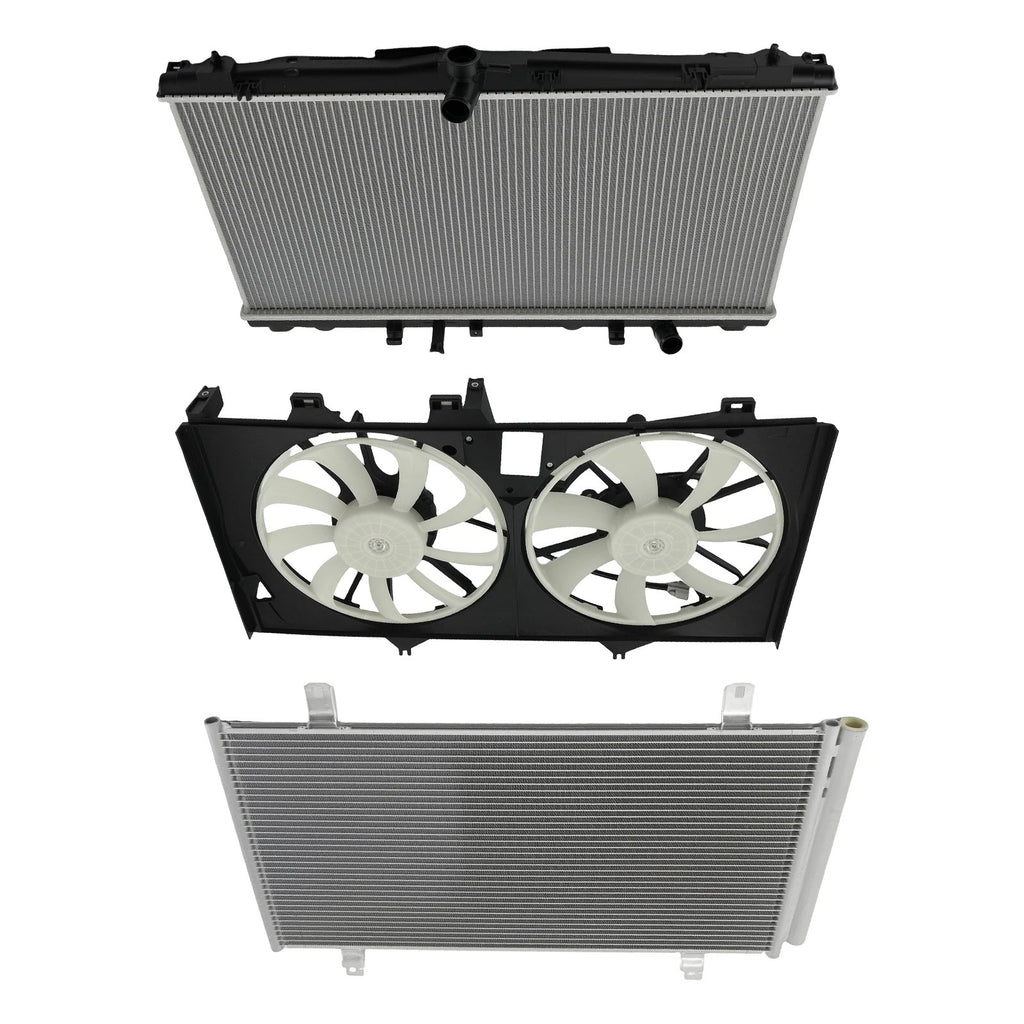 Aluminum Radiator Fan Cooling System for Toyota Camry (2012–2017)