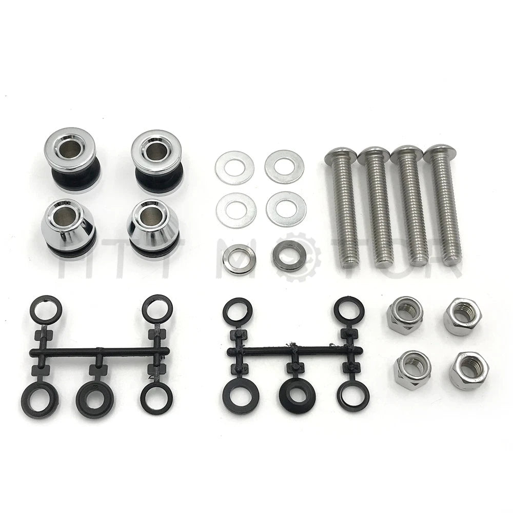 Sissy Bar Docking Hardware Kit for Harley Dyna FXDWG/FXDF (2006–Present)