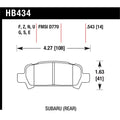 Set of 4 Brake Pads for Subaru Legacy Baja Outback