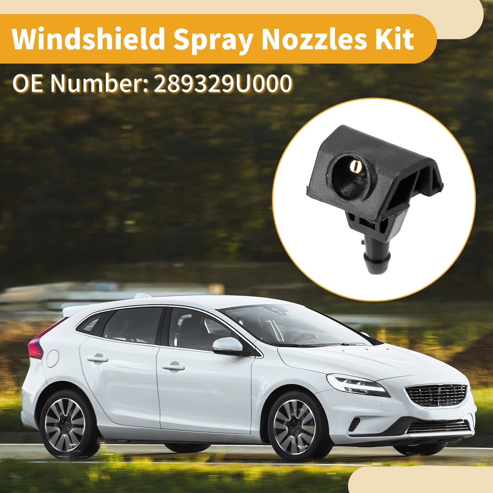 Windshield Washer Nozzle Kit for Nissan Note (2006–2013) No. 289329U000