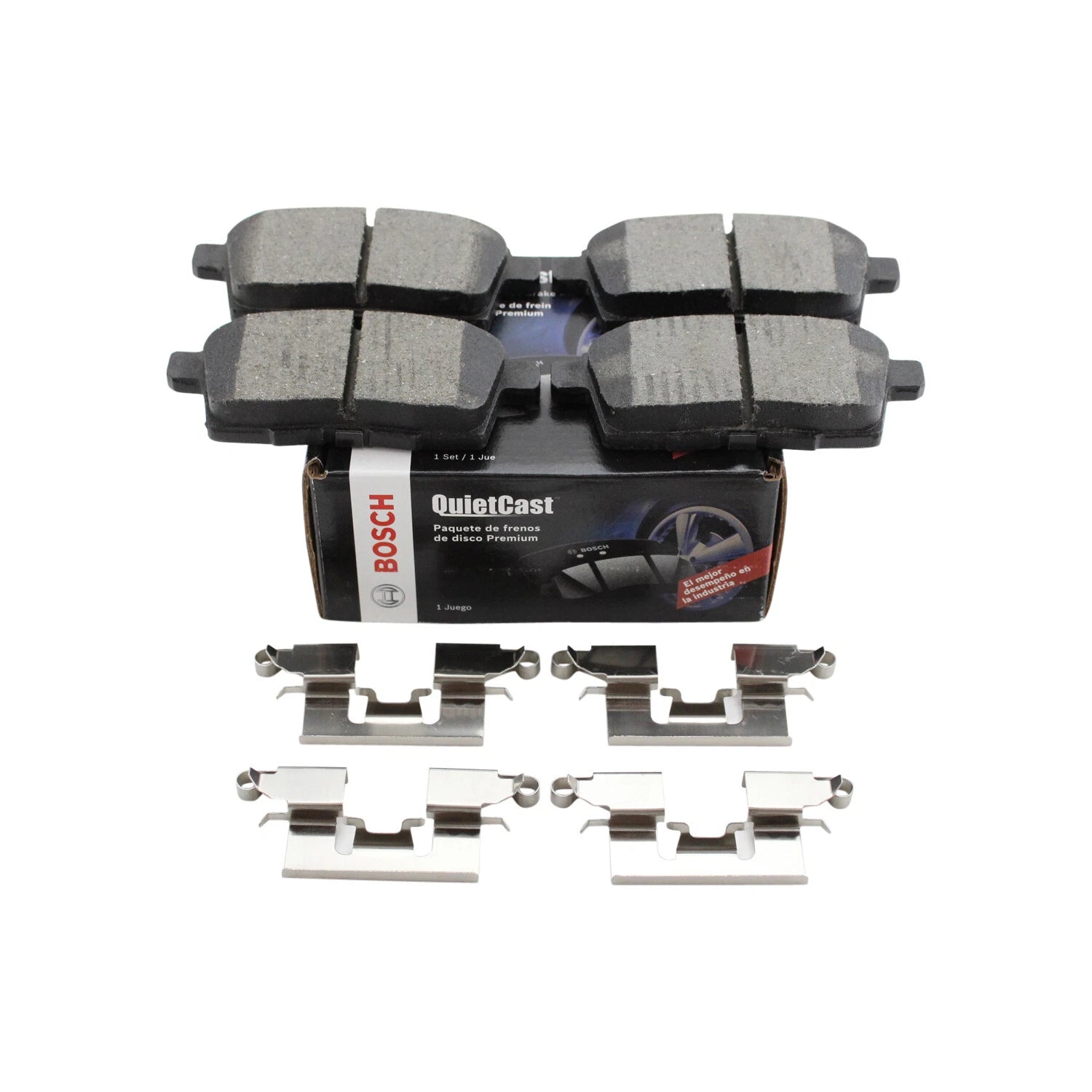 Set of 4 Bosch QuietCast Rear Ceramic Brake Pads for Edge MKX CX-7 CX-9