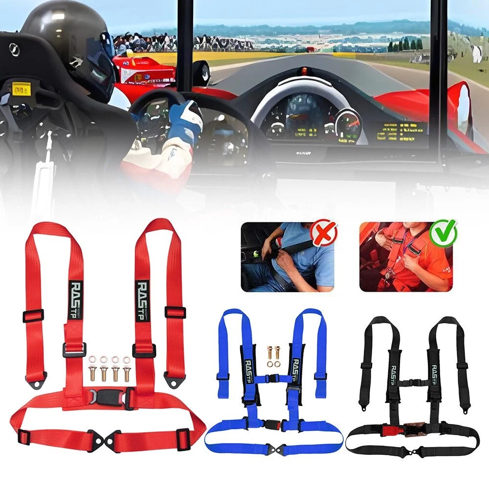 2" 4 Point Buckle Racing Harness Strap for UTV ATV Go-Kart