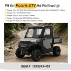 2X Matte Black Front Rim Caps for Polaris Ranger 570 Crew (2015–2023)