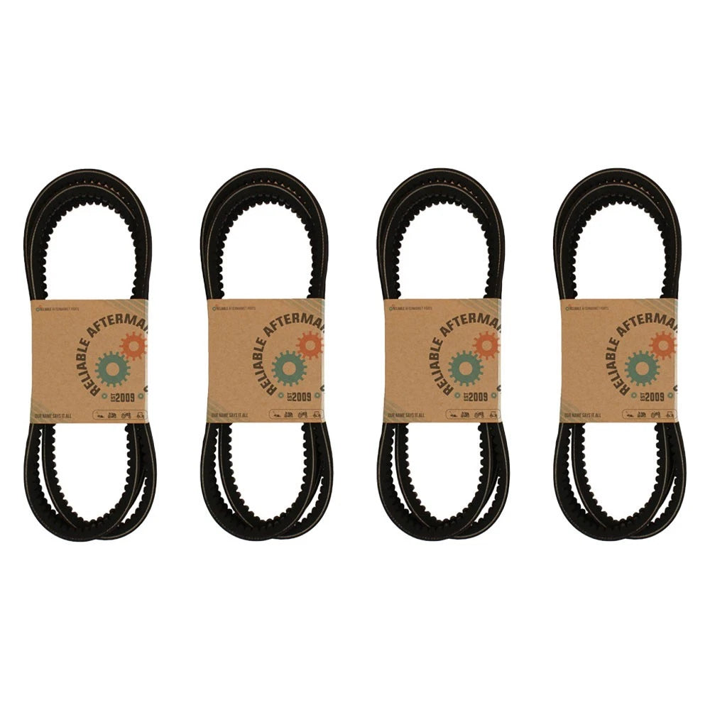 Set of 4 Cogged Drive Belts for John Deere Disc Mower (265, 275, 112B, N, D)