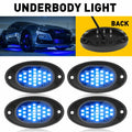 Blue LED Rock Light Kit for Off-Road Truck Golf Cart 