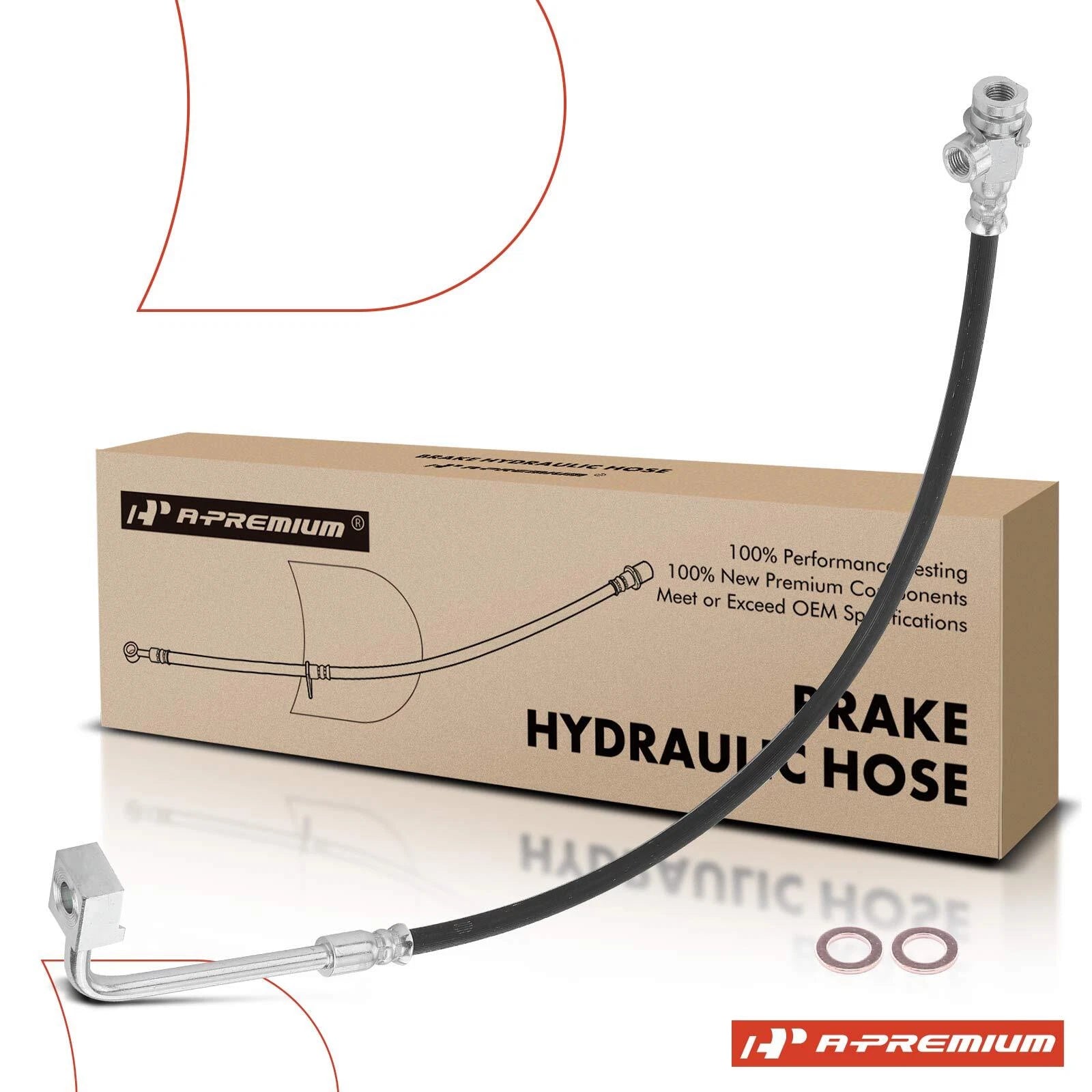 Front Left Brake Hydraulic Hose for Ford F-250 F-350 (1989–1996)
