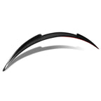 Glossy Carbon Fiber Rear Trunk Lip Spoiler Wing for Tesla Y (2020–2022)