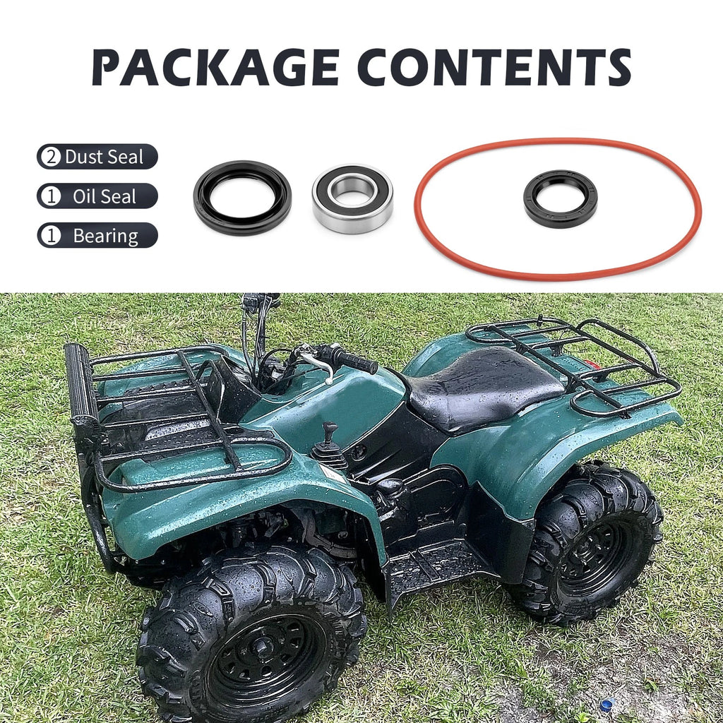 Rear Brake Drum Bearing and Seal Kit for Yamaha Grizzly 350 YFM350 (2007–2014)