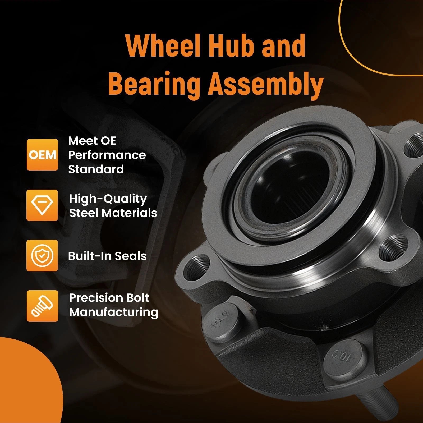 Front Wheel Hub & Bearing Kit for Nissan Juke (2011–2016)