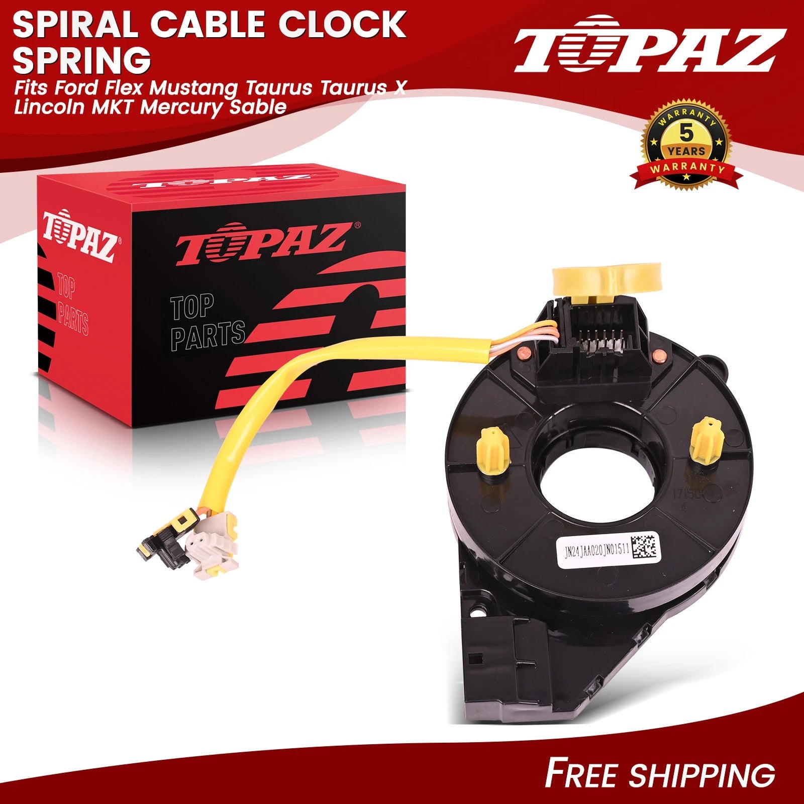 Clock Spring for Ford Flex Mustang Taurus Taurus X Lincoln MKT Mercury Sable (2009–2019)