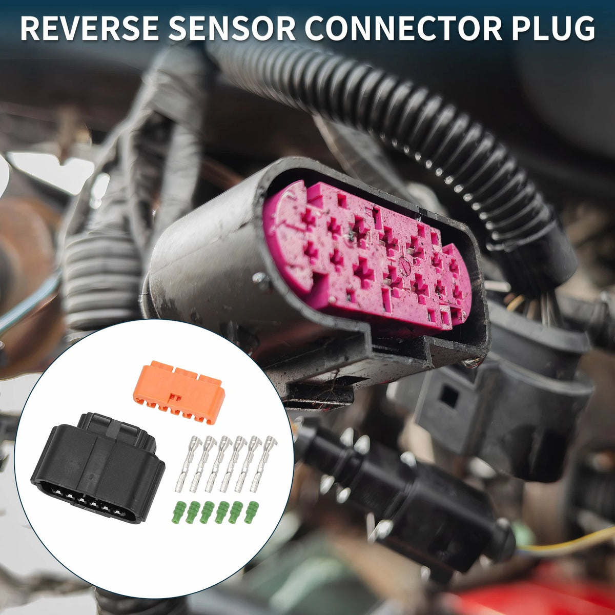 6 Pin Reverse Sensor Connector Plug for Kia 