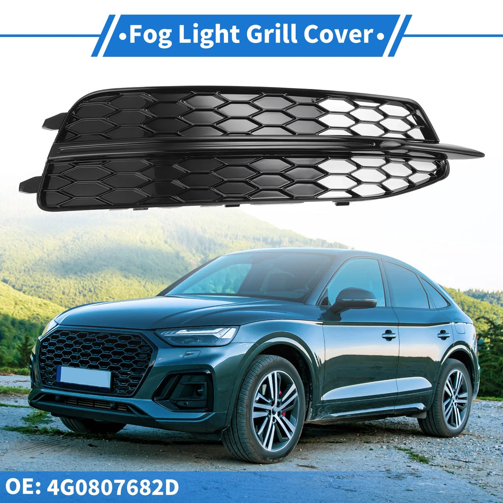 1pc Fog Light Grill for Audi A6 C7 (2011–2014) No. 4G0807682D Black
