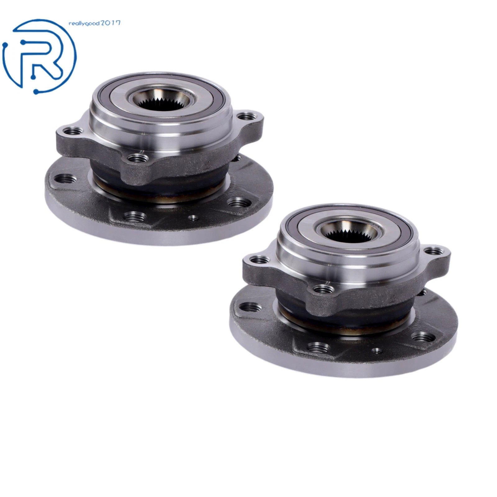 2X Front Wheel Hub & Bearing Assembly for Volkswagen Passat Jetta Tiguan