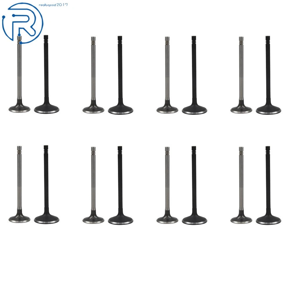 16PCS Intake Exhaust Engine Valves for GM Chevrolet Pontiac 2.0L/2.2L/2.4L (DOHC)