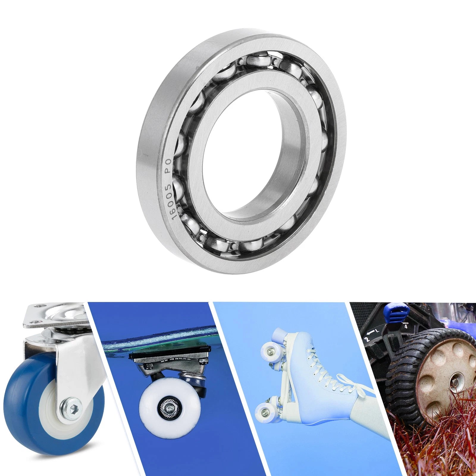 Deep Groove Ball Bearing 25x47x8mm for Scooter Skateboard (P0)