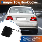 Rear Tow Hook Cover for BMW 525i 528i 530i 540i (No. 51128219075, Black)