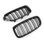 Dual Slat Gloss Black Grills for BMW 3-Series F30 F35 (2012-2016)