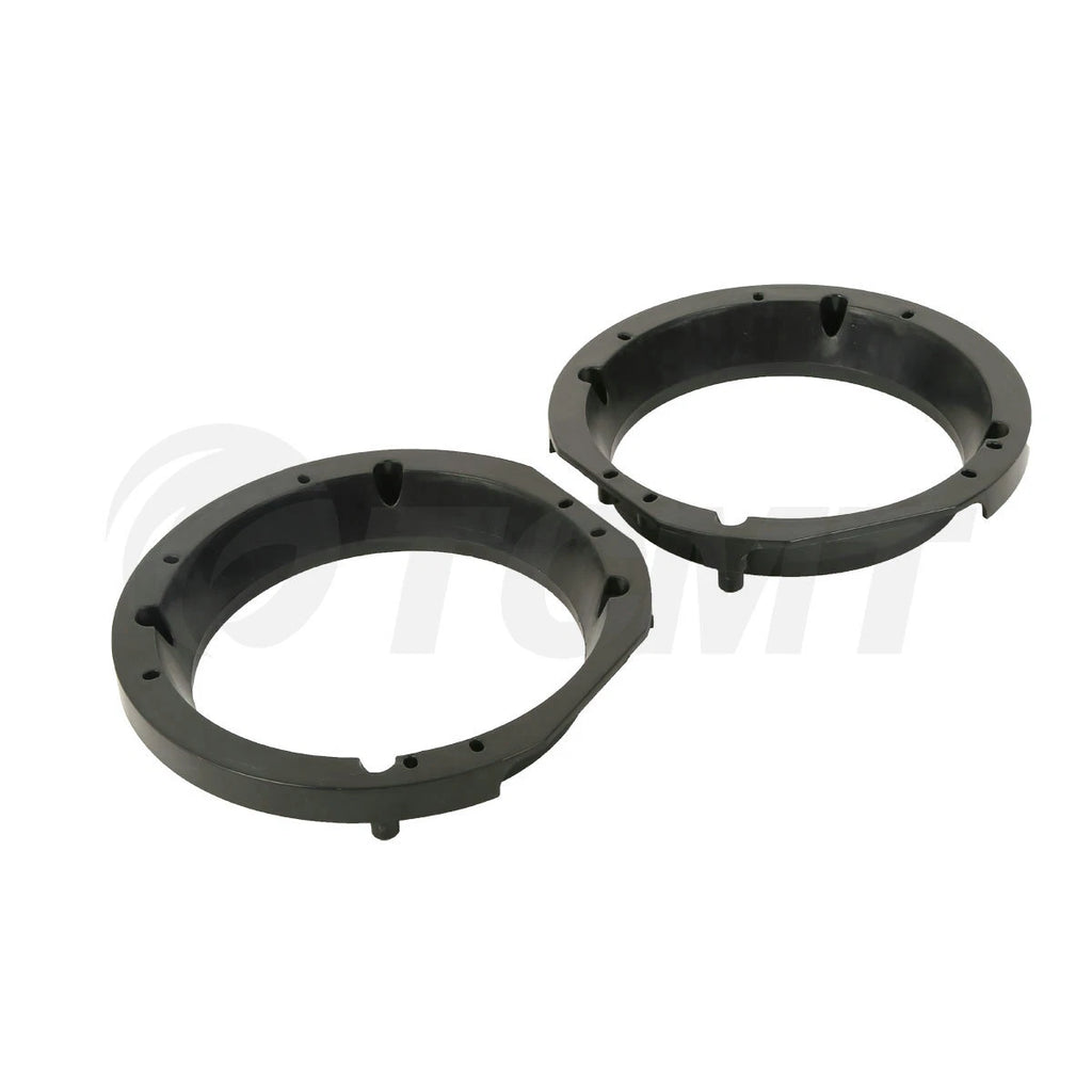 Black Speaker Adapter Rings 5.25 to 6" for Harley Touring (1998–2013)