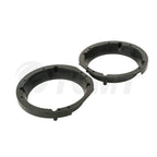 Black Speaker Adapter Rings 5.25 to 6" for Harley Touring (1998–2013)
