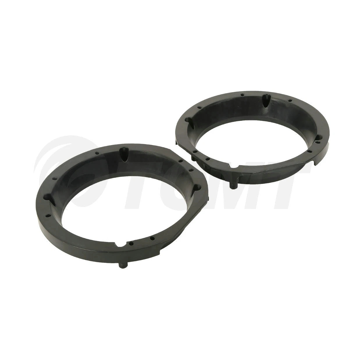 Black Speaker Adapter Rings 5.25 to 6" for Harley Touring (1998–2013)