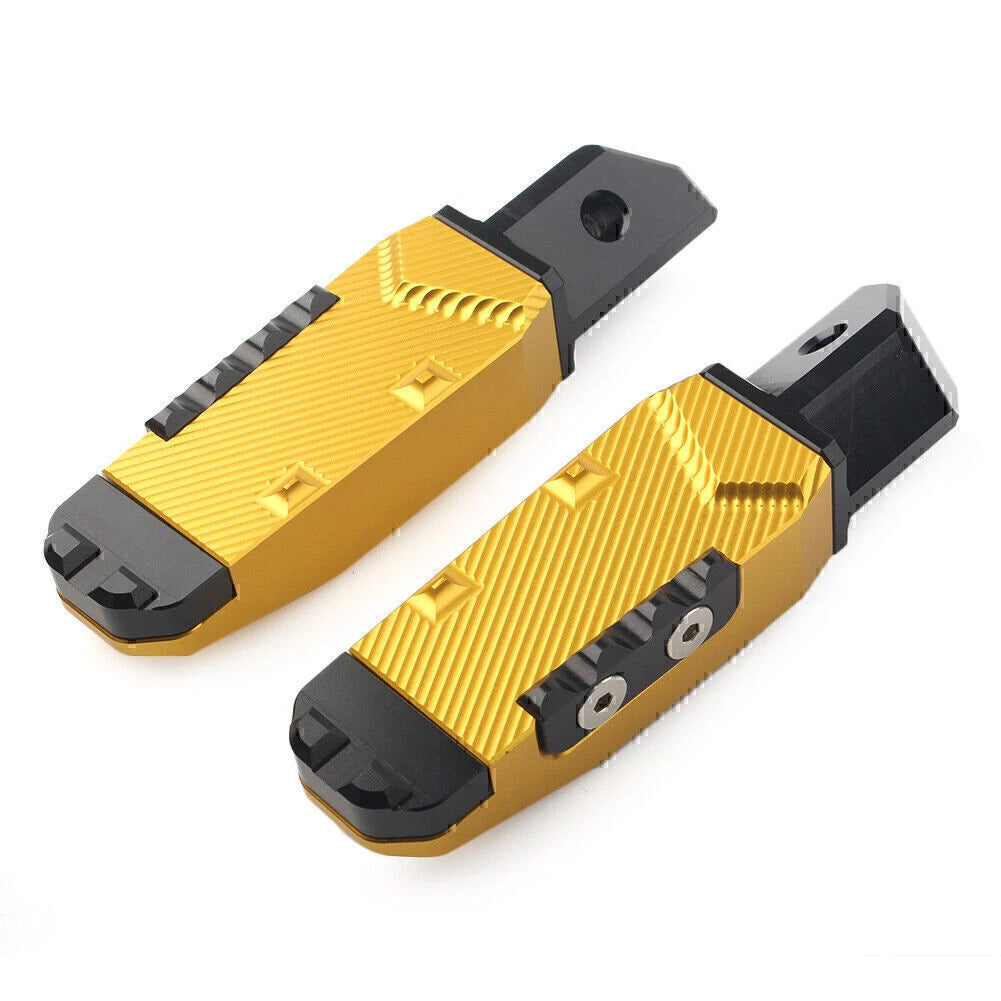 2X Gold Rear Passenger Foot Pegs for Honda CBR600RR (2003–2019) CBR600 F4/F4I (2001–2007)