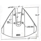 Hydrofoil Stabilizer for Yamaha Mercury Johnson Outboard (40-350 HP)