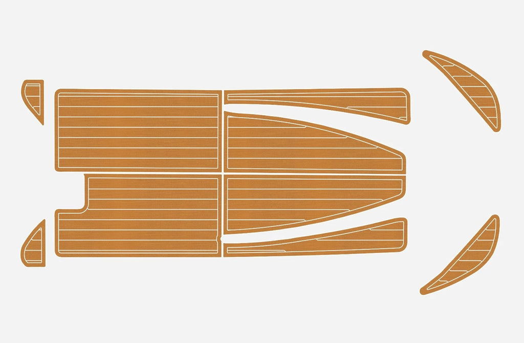 Custom Anti-slip Mat for Boston Whaler 15 Sport (1979) - EVA Faux Teak Deck