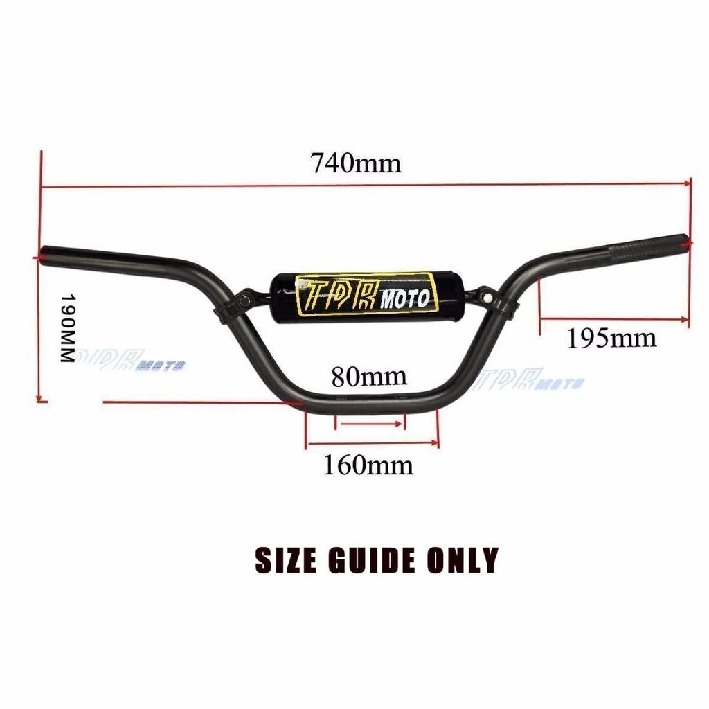 Handlebar 22mm 7/8" for Honda Yamaha Kawasaki Suzuki (Motorcycle Sport Pit Bikes)