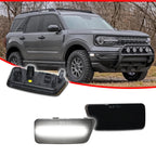 Smoked White LED Front Side Marker Lights for Ford Bronco Sport (2021–2024)