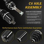 2X Rear CV Axles for Polaris ACE 500 570 900