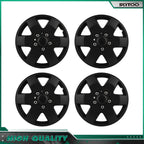 Set of 4 Black Wheel Covers for R15 Tire & Rim (Fits )