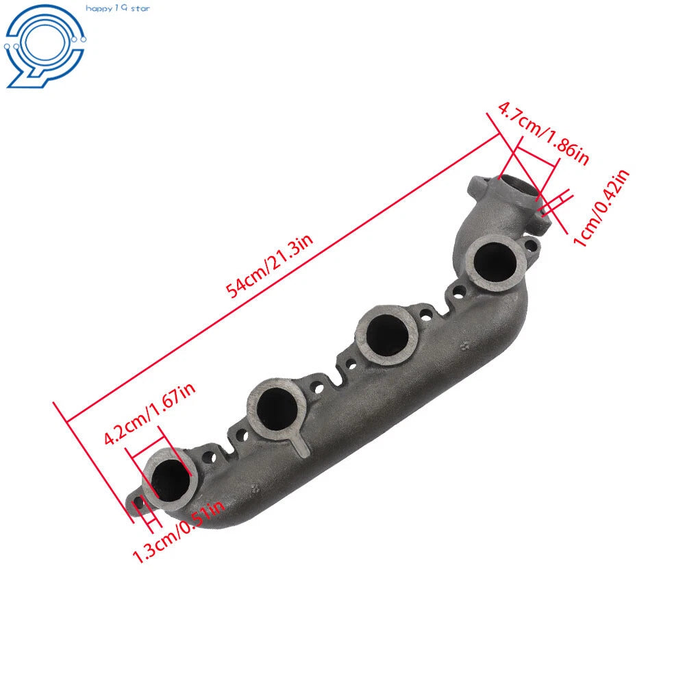 Left Exhaust Manifold and Gasket Kit for Ford F-250 F-350 (1994–1997)