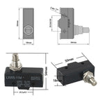 Limit Switch 2X LXW511M 10A Push Plunger 1NO 1NC 3 Terminals AC380V DC220V