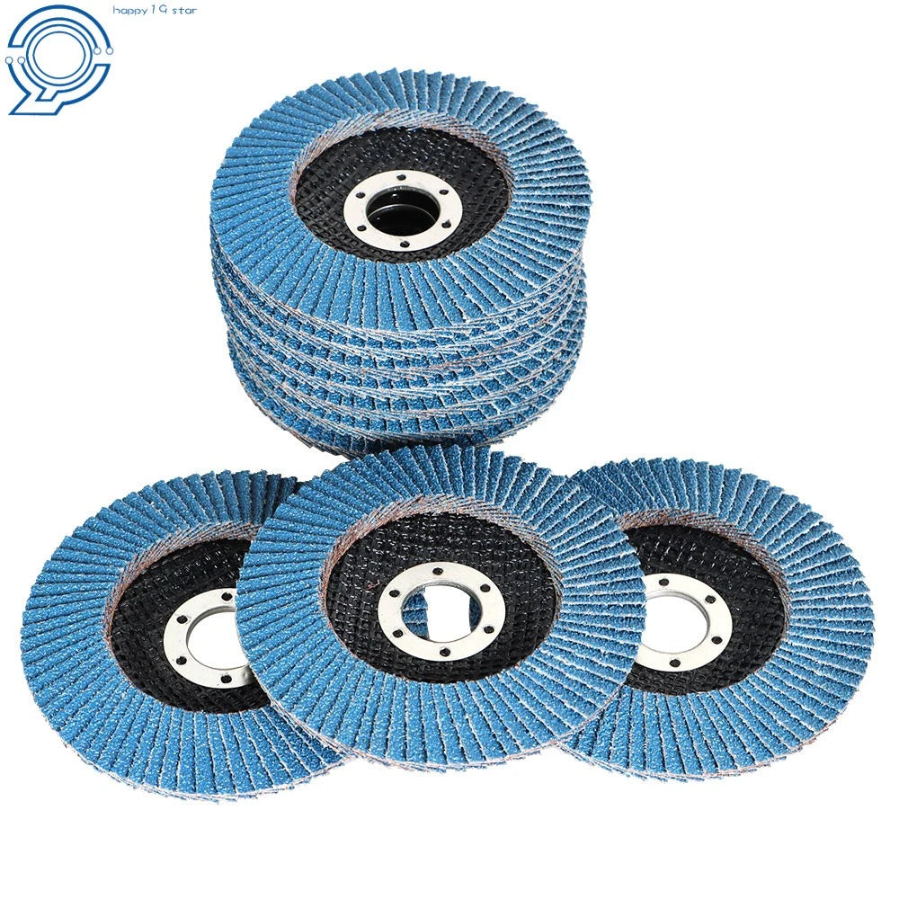 Set of 200 Zirconia Flap Discs 4.5" 40 Grit for Sanding