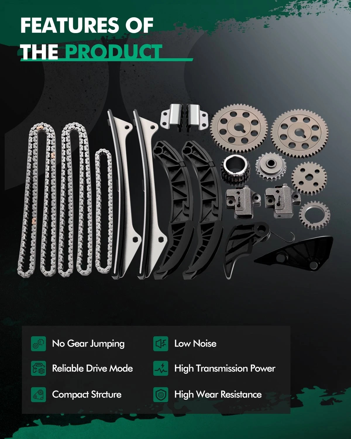 Timing Chain Kit for Kia Sorento Sedona Hyundai Santa Fe Azera (2006–2012)