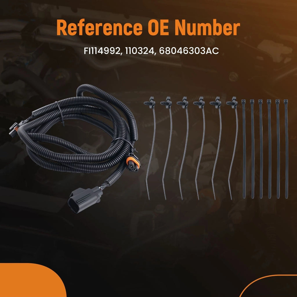 Fog Light Jumper Wiring for Dodge Ram 2500 3500 4500 5500 (2010–2018) 68046303AC