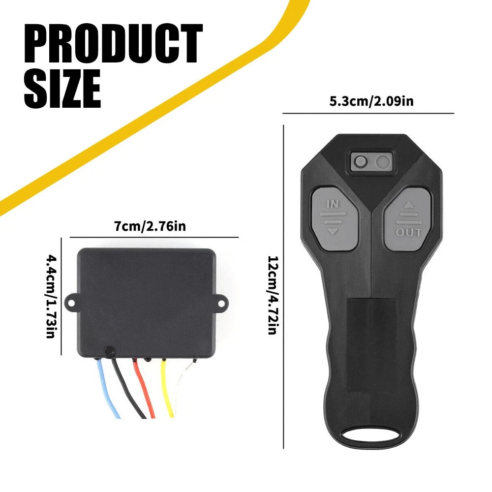 Wireless Winch Remote Control Kit for Jeep Truck ATV SUV (12V)