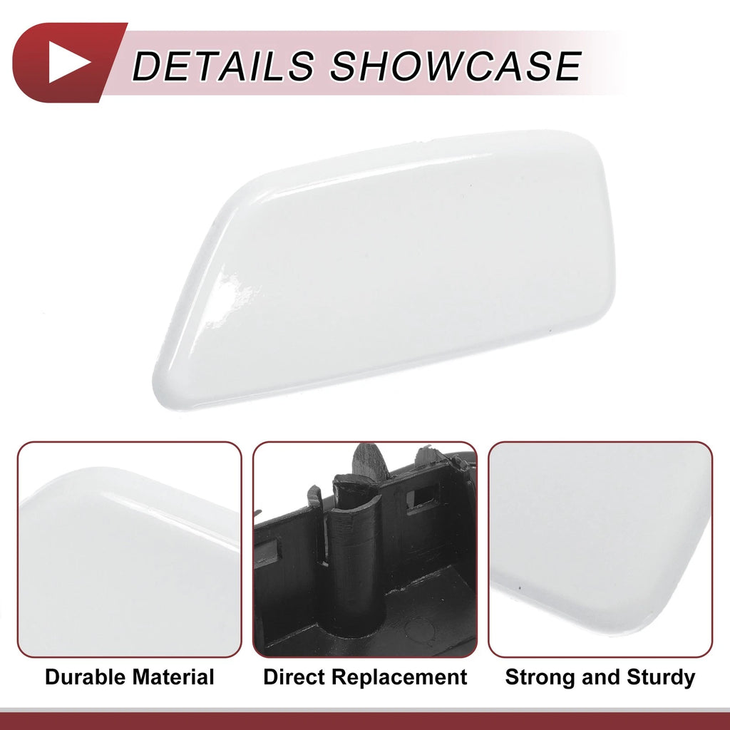 Front Left Washer Nozzle Cover Cap for Subaru Forester (2009–2012) White