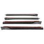 Side Skirt Extension Rocker Panel for Tesla Model 3 (2017–2023) - Carbon Fiber Print