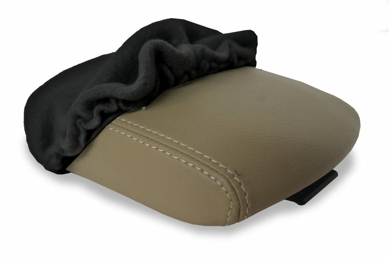 Fleece Console Lid Armrest Cover for Toyota RAV4 (2001–2005) Black