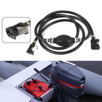 Set of 2 Marine Outboard Fuel Gas Hose Line Assembly with Primer Bulb